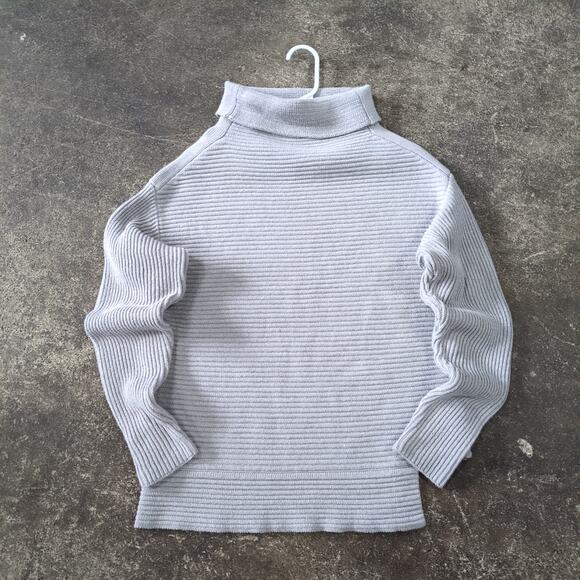 Goodnight Macaroon Turtleneck Sweater Womens M Tan Ribbed Preppy Retro Designer - Picture 3 of 7
